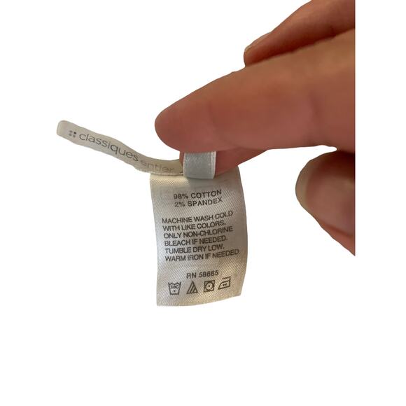 Classiques Entier white denim jean jacket button up fitted XS - Picture 6 of 8